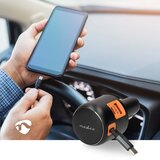 Nedis CCH1C1A60WBK - Auto punjač sa uvlačivim kablom PD 30W 2xUSB-C + 1xUSB-A | Eponuda.com