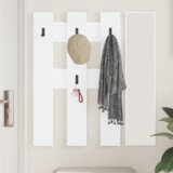 vidaXL Nadwyčajna obešalnik za plašče Bela 65 x 3 x 100 cm | Shoptok.si