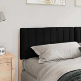  Tapecirani uzglavlje Smeđa i crna 200 cm Čvrsto borovo drvo | shoptok.hr