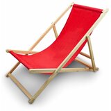 Shumee Rdeči stol za plažo na vrtu na plaži, zložljiv, vzdržljiv, iz lesa, (21214764) Cene