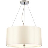 Elstead Lighting Elstead Lightbox Pearce 18" cilindrična viseča svetilka s polirano kromirano stropno ploščo, (22098345) | Shoptok.si