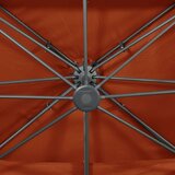 vidaXL Vrtni senčnik z dvojno streho terakota 400x300 cm | Shoptok.si