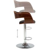 Barska Barski stolček siv ukrivljen les in blago, (20624449) | Shoptok.si
