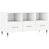 Maison Chic TV omarica - TV stojalo - Televizijska omarica bela 102x36x50 cm konstruiran les, (21700757) Cene