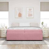  Okvir kreveta s madracem Ružičasta 200 x 200 cm Baršun | shoptok.hr