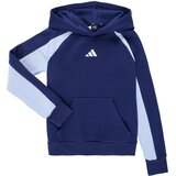 Adidas Puloverji Seasonal Essentials Colorblock Fleece Hoodie Kids Modra Cene