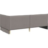 vidaXL Kotna postelja z vzglavjem Taupe 80 x 200 cm blago | Shoptok.si