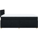 vidaXL Krevet box spring s madracem crni 120 x 190 cm od tkanine | shoptok.hr