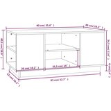  Stolić za kavu crni 90x49x40,5 cm od masivne borovine | shoptok.hr
