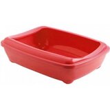 Moderna Toalet za mačke sa ramom Arist-O-Tray + Rim Jumbo, Koral Cene