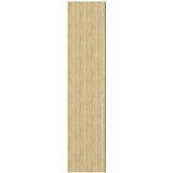 vidaXL Kopalniška omarica z ogledalom 60x15x75 cm MDF bela in hrast | Shoptok.si