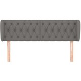  Uzglavlje s ušima tamnosivi 147x23x78/88 cm od tkanine | shoptok.hr