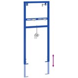  Kupaonski dodatak za montažu Plavi Metal 50 x 17.5 x 136 cm | shoptok.hr