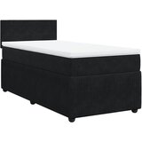 Maison Chic Box spring postelja - Vzmetna postelja z vzmetnico črna 90x200 cm žamet SL5508, (21888068) | Shoptok.si