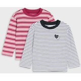 Sinsay Pamučne majice na pruge 2 pack | shoptok.hr