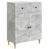 vidaXL Strani šal Betonsko siva 66 x 34,5 x 90 cm Inženirski les, (5000217914) | Shoptok.si