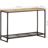 vidaXL Konzolna mizica 110x35x75 cm trden mangov les | Shoptok.si