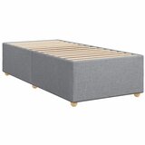  Box spring krevet s madracem svjetlosivi 90x190 cm od tkanine | shoptok.hr