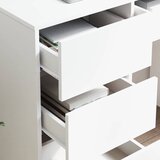  Stol s ladicama Bijelo 90 x 37.5 x 75 cm Konstruirano drvo | shoptok.hr