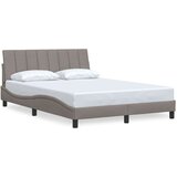  Okvir za krevet bez madraca smeđesivi 140 x 190 cm od tkanine | shoptok.hr