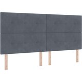  Posteljni mehanizem s posteljnino in klopjo temno siva 200x200 cm žamet | Shoptok.si