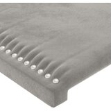  Uzglavlje s ušima svjetlosivo 103x23x118/128 cm baršunasto | shoptok.hr
