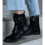 Gemre Black insulated ankle boots made of mixed materials Verta | Shoptok.si
