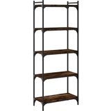 Maison Chic Knjižna omara - Knjižni regal 5-nadstropna dimljen hrast 60x30x154 cm inž. les, (21725749) | Shoptok.si