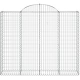  Lučne gabionske košare 6 kom 200x50x160/180cm pocinčano željezo | shoptok.hr