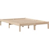 vidaXL Knjižna postelja brez vzmetnice 140x200 cm trdna borovina | Shoptok.si