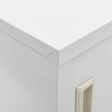 Ormarić Omara s ključavnico svetlo siva 90x45x92,5 cm jeklo, (20705353) | Shoptok.si