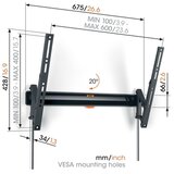 Vogels TVM3613, zidni nosač za ekrane od 40"-77", nagib do 20°, do 35kg | shoptok.hr