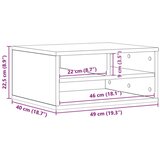 vidaXL stalak za printer Dimenzije 49x40x22.5 cm od umjetnog drveta | shoptok.hr