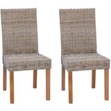  Stolac za blagovanje 2 pcs Kubu siva 45 x 54 x 93 cm | shoptok.hr