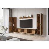 MID.YOU Dnevni Regal Bogota Xl, Barva Hrasta, Črna, 4-Delno | Shoptok.si