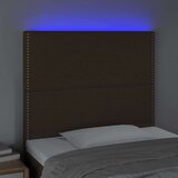  Uzglavlje tamnosmeđe 90x5x118/128 cm od tkanine | shoptok.hr