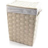 Mhome košara za perilo 41x32xh54cm, krem, PVC, poliester, kovina Cene