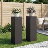  Stalak za biljke 2 pcs Crna 30 x 30 x 100 cm Čelik Cijene