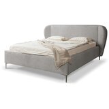 Makamii Svijetlo sivi tapecirani bračni krevet s podnicom 180x200 cm Makana – | shoptok.hr