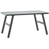  9-dijelni set vrtnih klupa s jastucima crni čelični | Eponuda.com