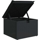  9-dijelni set vrtnih sofa s jastucima crni od poliratana | shoptok.hr