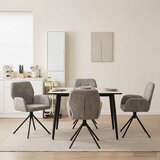 Okretne blagovaonske stolice 4 pcs Umetnička suknja koža | shoptok.hr