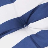  Niski jastuci za stolicu 4 kom plavo-bijele pruge od tkanine | shoptok.hr