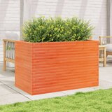  Vrtno cvetlično korito voščeno 110x60x68,5 cm trdna borovina - - Rjava - 45.3 - 110 x 60 x 68.5 cm - 2025--TOPSELLER | Shoptok.si