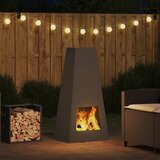  Kamin Crna Veličina 50 x 35 x 100 cm Čelik | shoptok.hr