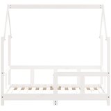  Okvir za dječji krevet bijeli 70 x 140 cm od masivne borovine | Eponuda.com
