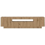 TV ormarić LED boja hrasta 160x35x40 cm konstruirano drvo | Eponuda.com