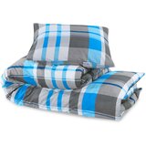  Set posteljine za poplun plavo-sivi 140x200 cm pamučni | shoptok.hr
