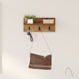 vidaXL Vješalica za kapute na zidu Staro drvo 40 x 10.5 x 18 cm | shoptok.hr