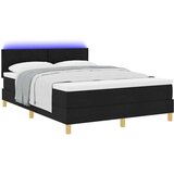 Box spring krevet s madracem Crna 140 x 190 cm tkanina | shoptok.hr